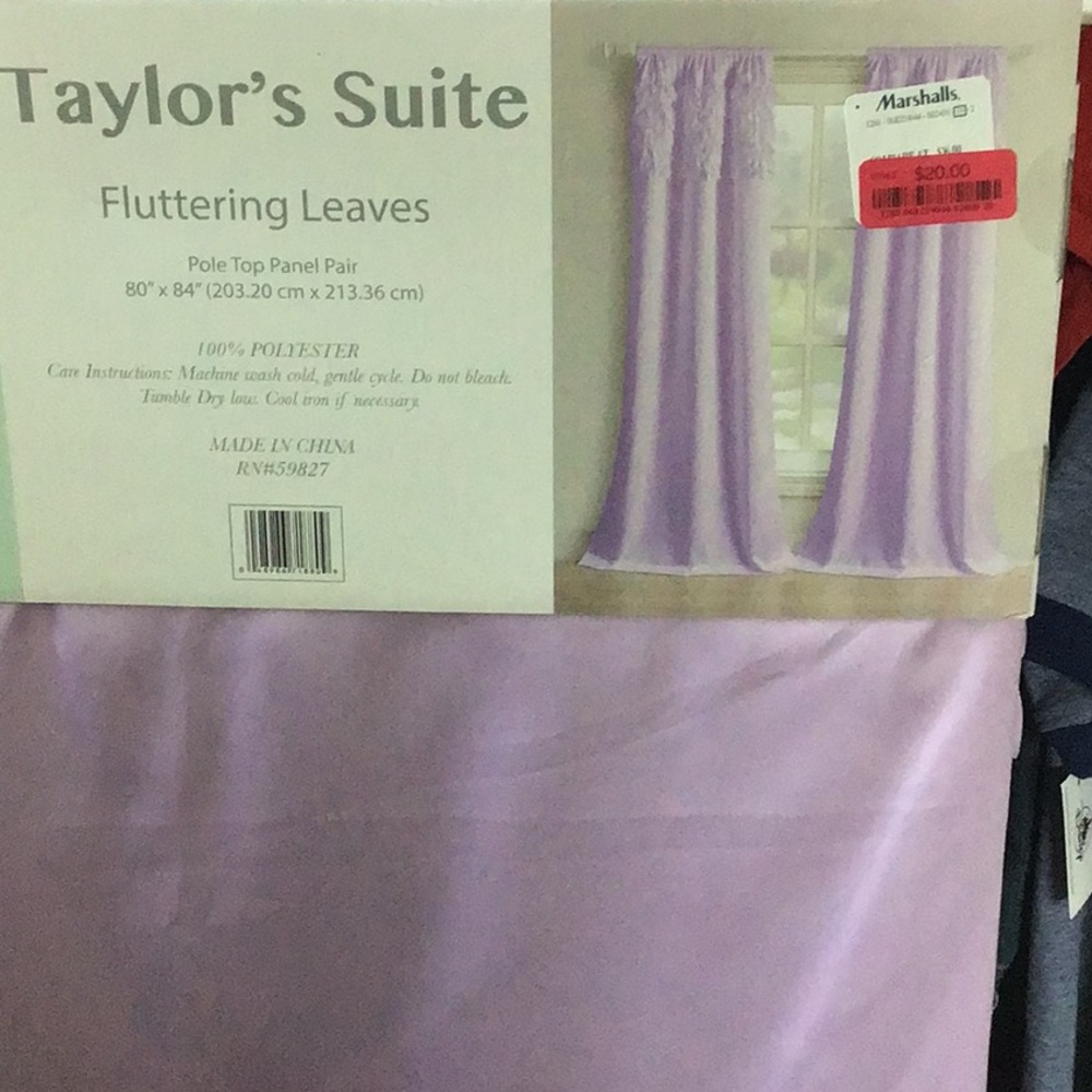 2 lavender panels. Brand new! 1 set